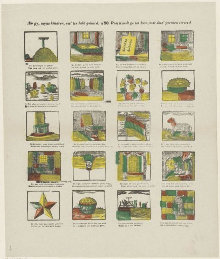 If you, my children, have learned your lesson, / Then you will be rewarded with these prints