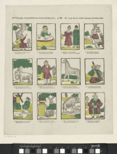 See little boys, as a gift a new pretty print, / And make sure you soon know the letters from it