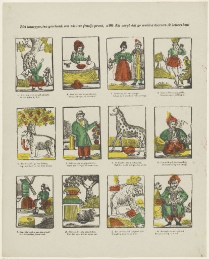 See little boys, as a gift a new pretty print, / And make sure you soon know the letters from it