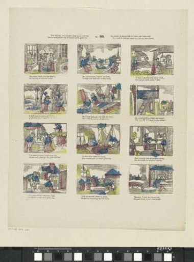 See, children, what strange things this print shows you, / How trade is carried on in various fields, / Thus diligent industry is crowned in every craft, / Thus the lowest estate still finds something to live on