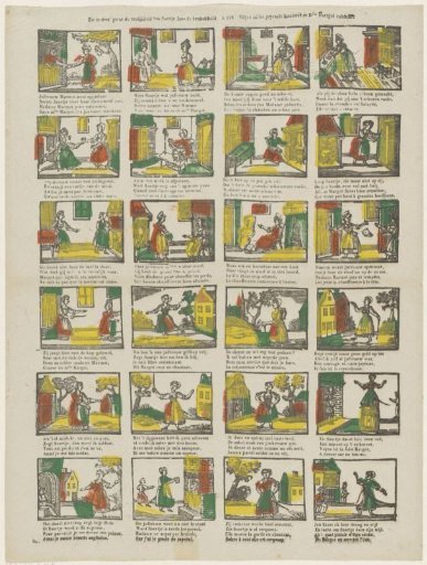 See in this print the cheerfulness of Saertje Jans the kitchen maid / Voyez ici les joyeuses maniere de mlle Maregot cuisinière