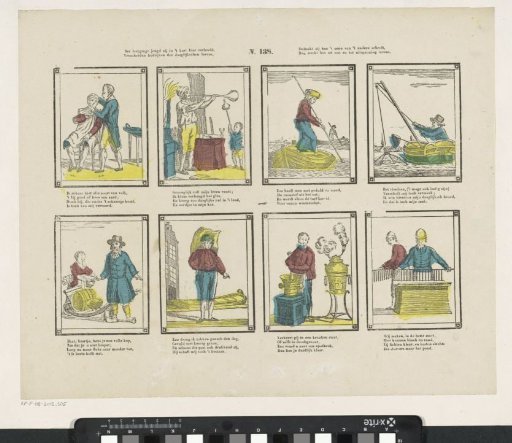 The eager youth is here briefly depicted: Various occupations of daily life; Consider how one differs from the other, / Then it serves for benefit and for life's recreation