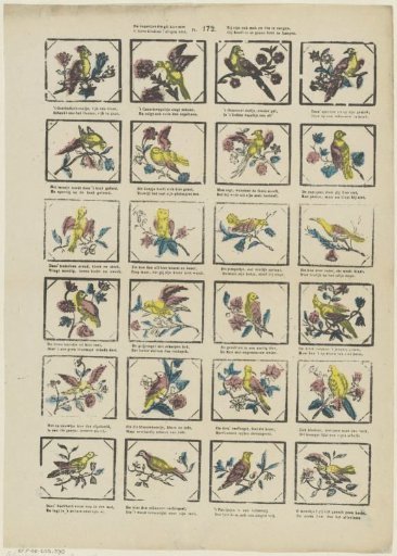 The Little Birds You See Here / O Dear Children! Sing Not, / They Are Also Tame and Easily Caught, / You Need Not Hang Them in Any Cage