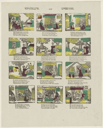 Little Red Riding Hood, children! known to you, / Is, upon renewal, now / Presented to you in this print, / According to the motto of the ans