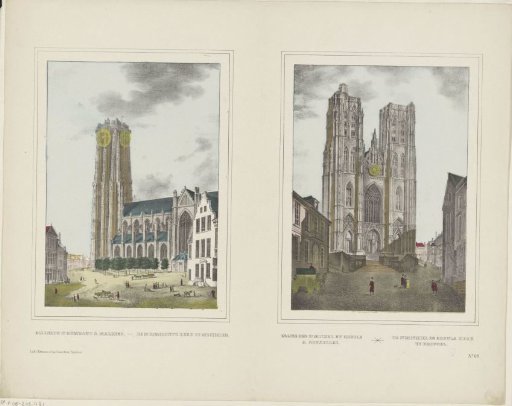 Church of St. Rombaut in Mechelen / The St. Rombout's Church in Mechelen / Church of St. Michael and Gudula in Brussels / The St. Michael and Gudula Church in Brussels