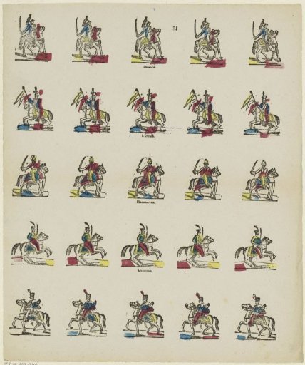 Soldiers on horseback