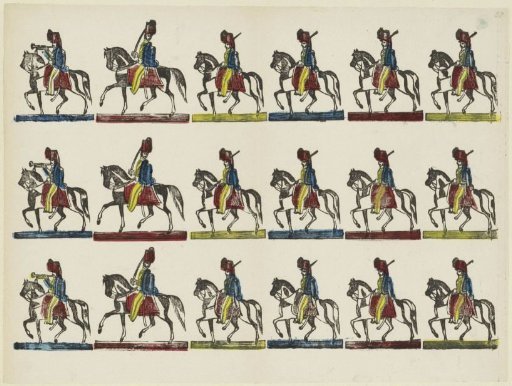 Soldiers on horseback