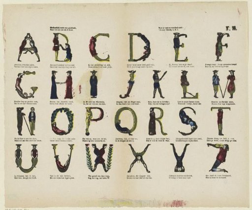 Dear child, another gift, / Just as I think you would like / It brings benefit and advantage: / It is an artistic A, B, C