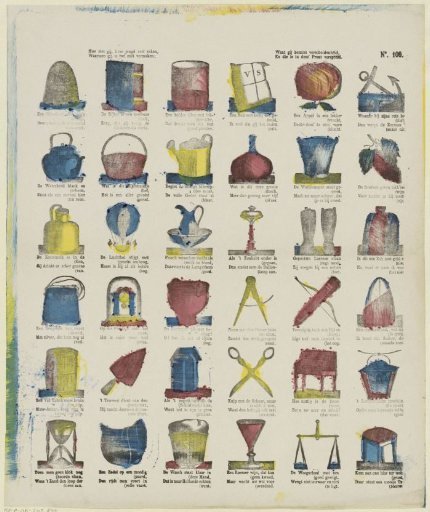Here you see, dear youth, many things, / With which you will surely amuse yourself; / For you love variety, / And that is spread in this print