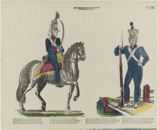 Civic guard / on horseback and on foot