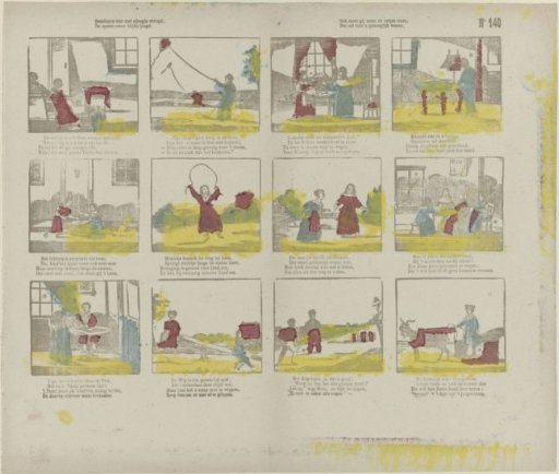 Behold here with sincere joy, / The games of a happy youth, / You must also read the verses nicely, / That will be pleasant for you