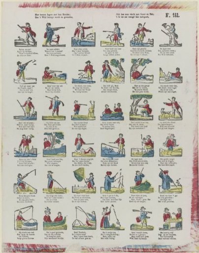 Here Hunters with Their Dogs Are Shown; / How the Game is Trapped and Found, / Also How One Fishes with Line and Net; / It Is Set Down Here for Your Joy