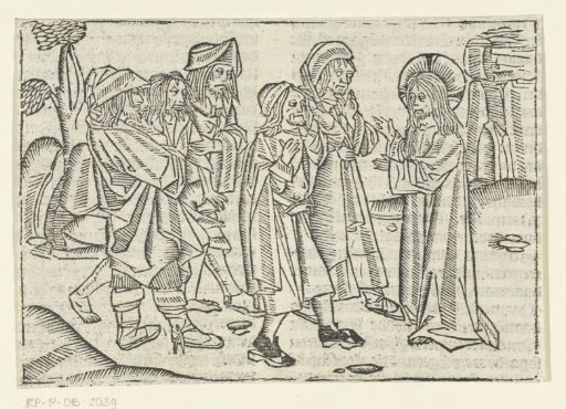 Christ healing two blind men and a mute possessed man