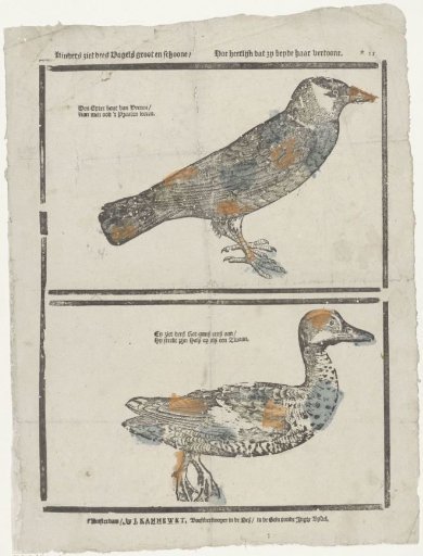 Children, see these birds large and beautiful / How wonderfully they display themselves to you