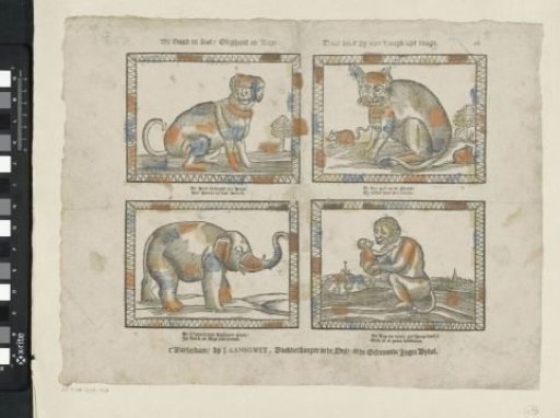 The dog and cat / elephant and ape / Here you can find your joy