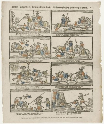 Behold here, O young youth / What delights your eyes / The royal hunt depicted most skillfully