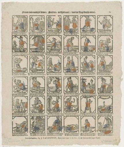 New amusing life / death / and funeral / of the monkey Keesje-maat