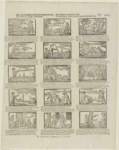 See in this print collection various sketches shine, / They are given to you, O youth, / Which are instructive and entertaining; / For pastime: But distinguish being from appearance