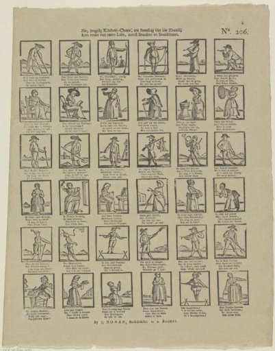 See, youthful children's choir, to the delight of your senses, / A series of strange people, mostly fools and female fools