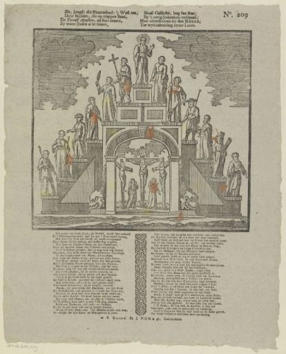 See, youth! this print tableau: it shows, / Through statues standing on steps [(...)]