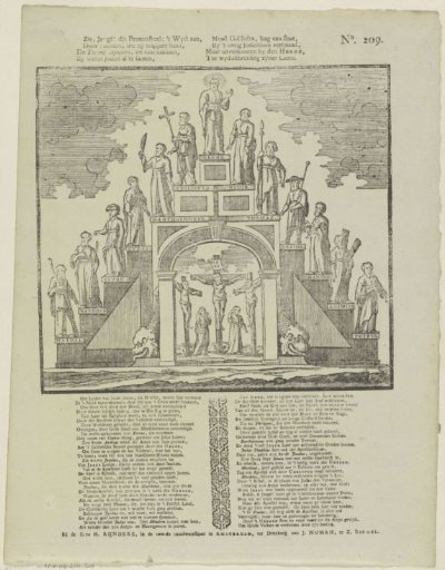 See, youth! this print tableau: it shows, / Through statues standing on steps [(...)]
