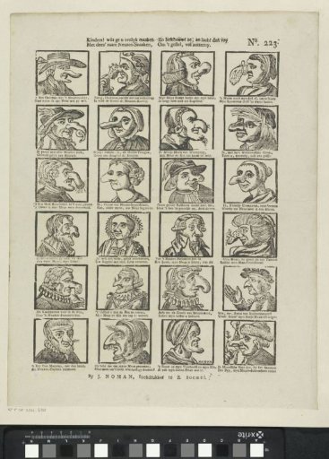 Children! Do you wish to amuse yourselves / With these strange nose-snakes, / Then look at them and laugh freely / At the arrangement, full of folly