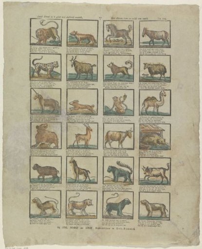 This print is doubly worth the money, / See tame and wild animals of nature