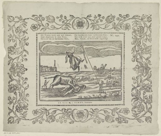 This wonderful work, very well known / Is depicted in this print [(...)]