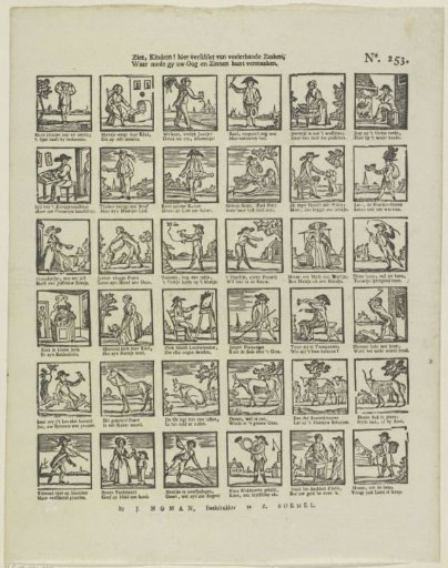 Behold, children! Here is a view of many things, / With which you can delight your eyes and senses
