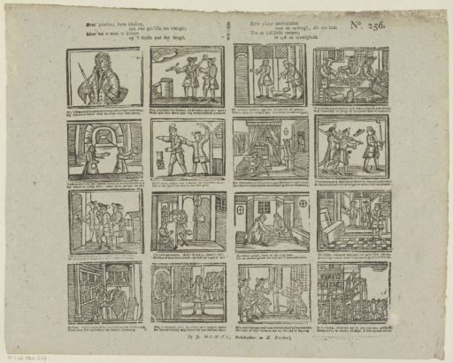 These little prints, dear children, are not fit for joy, / But to instruct you on the narrow path of virtue. / By instilling aversion for vice, which leads us / To the most terrible calamities, in time and eternity