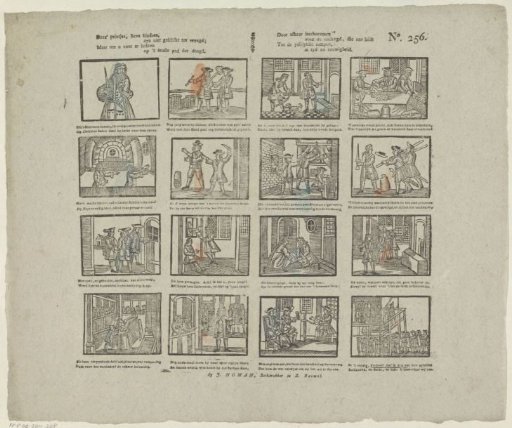 These little prints, dear children, are not fit for joy, / But to instruct you on the narrow path of virtue. / By instilling aversion for vice, which leads us / To the most terrible calamities, in time and eternity