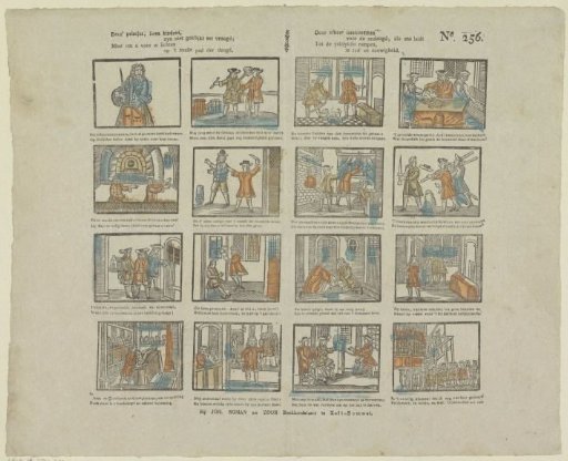 These little prints, dear children, are not fit for joy, / But to instruct you on the narrow path of virtue. / By instilling aversion for vice, which leads us / To the most terrible calamities, in time and eternity