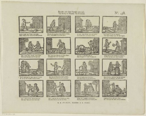 Children, take a look at this courtship, / Of Krelis and Maertje from Oostzaan