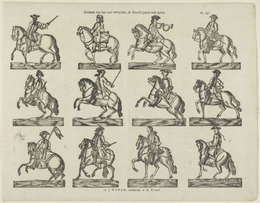 Children see here with joy, this fine horse people riding