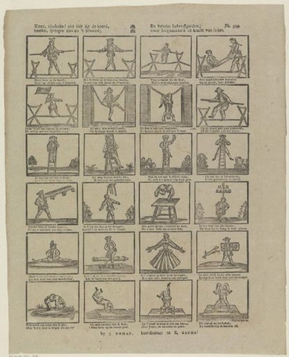 Come, children! See here on the rope, / Dancing, jumping as it should; / And many dexterities, / By flexibility or strength of limbs
