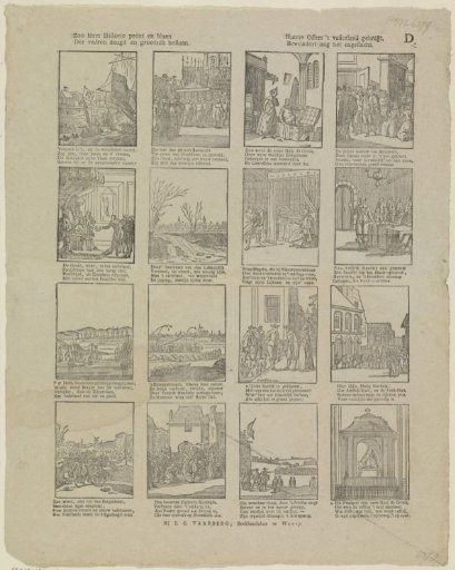 Thus history teaches through print and page / the virtue and great existence of our fathers. / Their offerings to the fatherland, / the descendants still admire