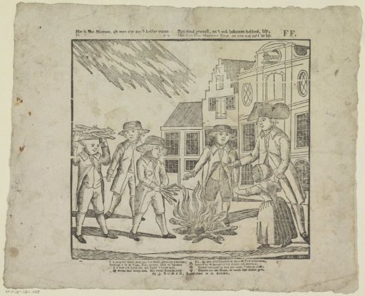 It is Saint Martin, as one sees from the clear fire / [The boys, who have been around the neighbors for turf and firewood] / Have returned, and obtained it, happy, / With their Saint Martin's song, and some money besides