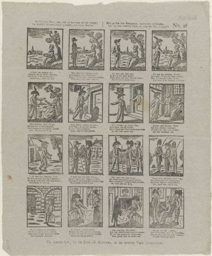 The False Son, a piece as instructive as it is delightful, / Performed on Amsterdam's stage for useful play, / Here you see it communicated piece by piece, simply, / Observe that virtuous son, and follow his path, O youth!