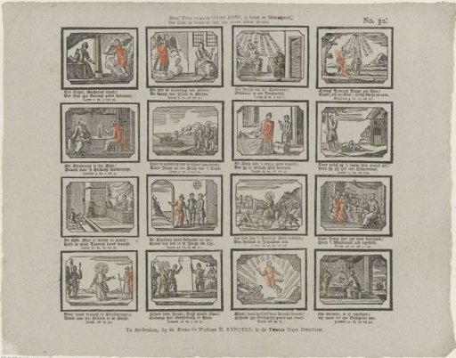 This print shows God's son, in sorrow and glory; may your heart be devoted to his service early and late
