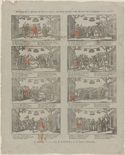 Depiction of the Wedding of Kloris and Roosje / Old Famous Farce / Which is Performed Annually on the Stage