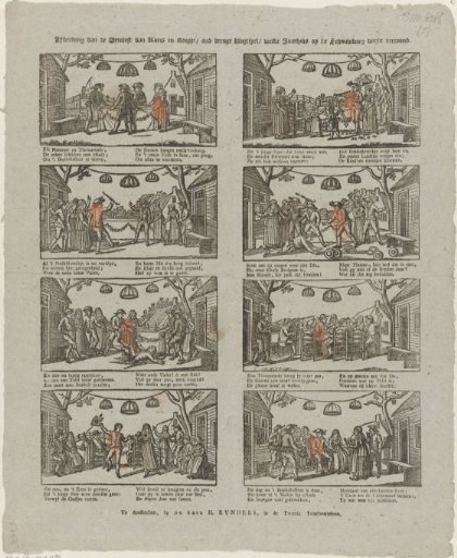 Depiction of the Wedding of Kloris and Roosje / Old Famous Farce / Which is Performed Annually on the Stage