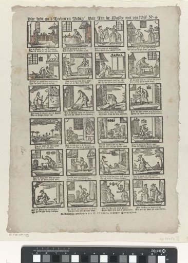 Here you have the life and deeds of Jan de Water with his wife