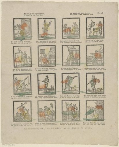 Here you see a number of occupations, O youth! gathered on this print: Thus both small and great come to a fuller or a scantier bread