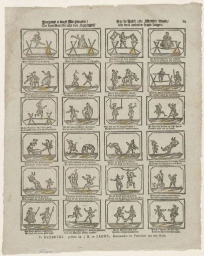 Boys, you are shown here / How art rewards its master / As in dancing and jumping / And many other fine things