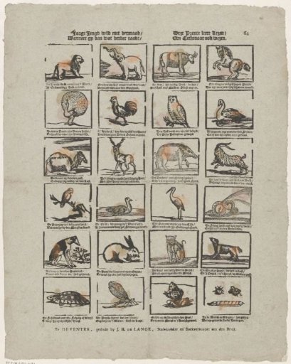Young youth, wild with pleasure / Learn to read from this print / When you advance a bit further / Become a draughtsman too