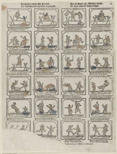 Boys, here you are shown / How art rewards its master / As well as dancing and jumping / And many other fine things