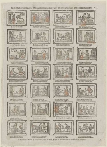 Children, if you wish to be cheerful / Read this print with attention / All these occupations / Spend your time on them