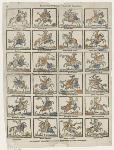 Here you can see, young people, many noble riders