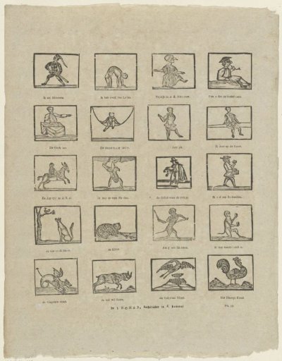 Figures and animals