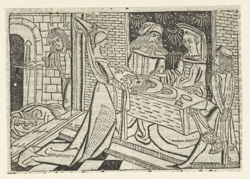 Salome bringing the head of John the Baptist to Herodias